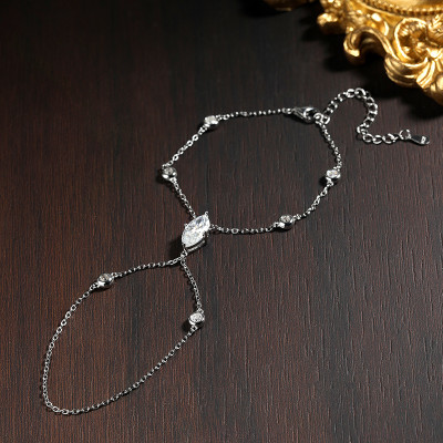 KNOBSPIN D VVS1 مويسانيتي فنجر أساور للنساء بوهيمي...