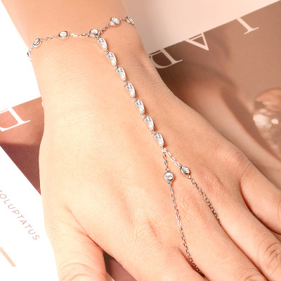 KNOBSPIN 3 مللي متر مويسانيتي فنجر أساور للنساء 15...