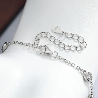 KNOBSPIN 3 مللي متر مويسانيتي فنجر أساور للنساء 15...