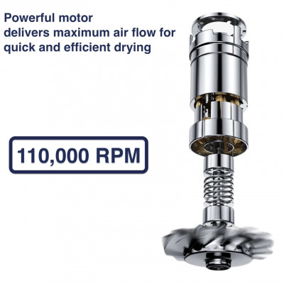 مجفف شعر فائق السرعة مع برميل الشباك ، أداة العناي...