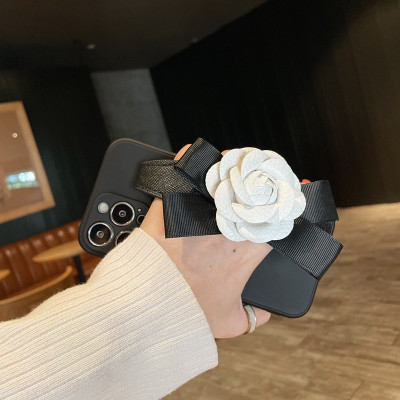 Luxury Leather Camellia Phone Case For iPhone 16 1...