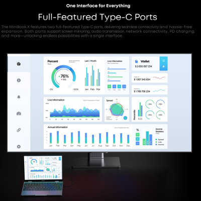 كمبيوتر محمول CHUWI MiniBook X N150 بشاشة 10.51 بو...