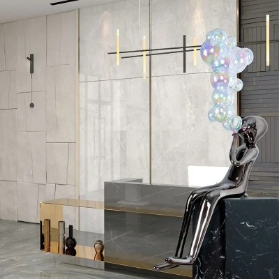 منحوتات حديثة لغرفة المعيشة ، جمالية إبداعية ، أشخ...