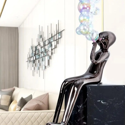 منحوتات حديثة لغرفة المعيشة ، جمالية إبداعية ، أشخ...