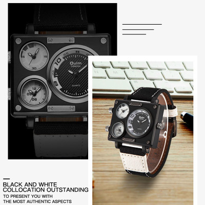 ساعة كوارتز جلدية للرجال من Oulm