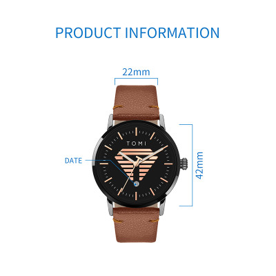 ساعة تومي TOMI للرجال | ساعة كاجوال كوارتز للأعمال...