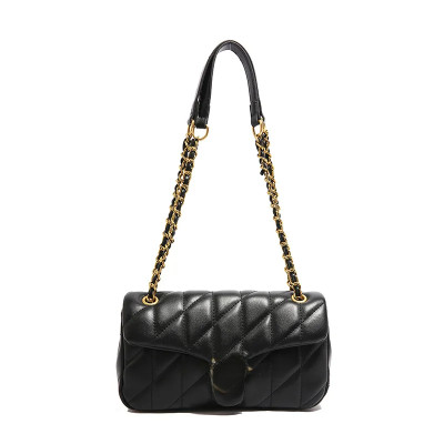 حقيبة نسائية على طراز تويد 2025 حقيبة بسلسلة مبطنة...