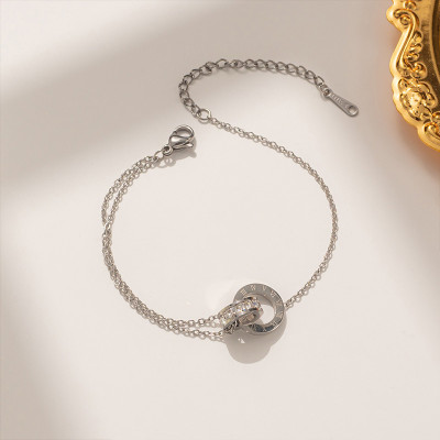 سوار فاخر من الفولاذ المقاوم للصدأ مطلي بالذهب من...