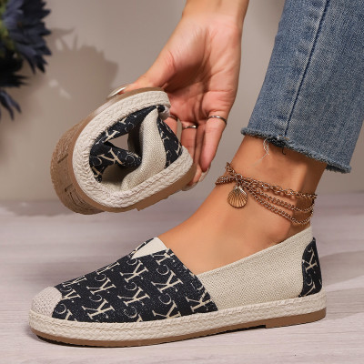 أحذية نسائية مسطحة مصنوعة يدويًا من الدانتيل - أحذ...