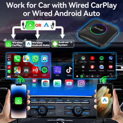 2025 CarlinKit CarPlay AI Box Android 13 SM6225 61...