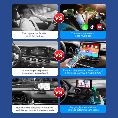 أندرويد 13 اللاسلكية Carplay أندرويد السيارات Ai ص...