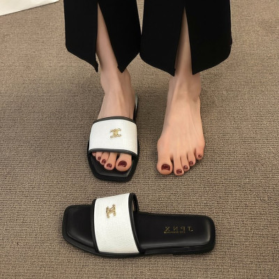 شباشب مسطحة من Xiaoxiangfeng للنساء، صنادل عصرية ع...