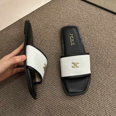 شباشب مسطحة من Xiaoxiangfeng للنساء، صنادل عصرية ع...