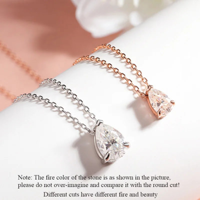 Smyoue Certified 1CT 2CT Pear Cut D VVS1 Moissanit...