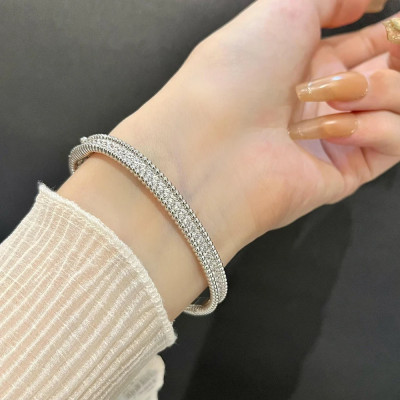 2 مللي متر أساور مويسانيتي كاملة مع GRA معتمدة 100...