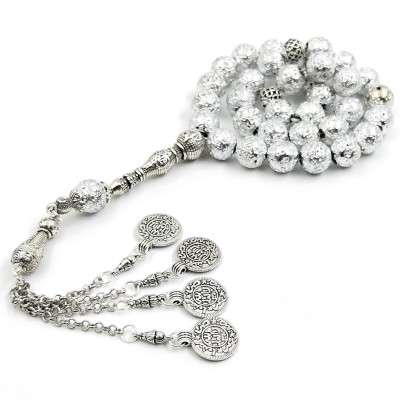 تسبيح الحمم البركانية الطبيعية حجر تصفيح مسبحة مسل...