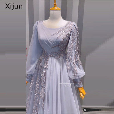 Xijun Modest Prom Dresses Moroccan Kaftan Evening...