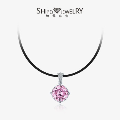 قلادة ألماس عالية الكربون للنساء قابلة للتعديل على...