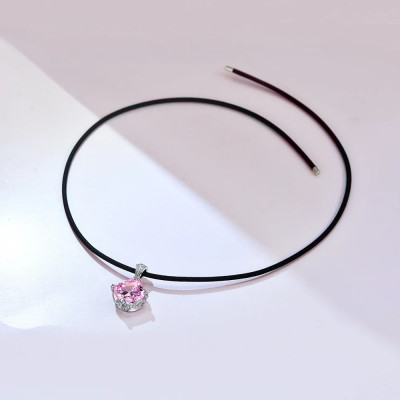 قلادة ألماس عالية الكربون للنساء قابلة للتعديل على...