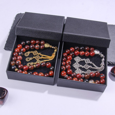 جديد 10 مللي متر الحجر الطبيعي مسلم الخرز المستدير...