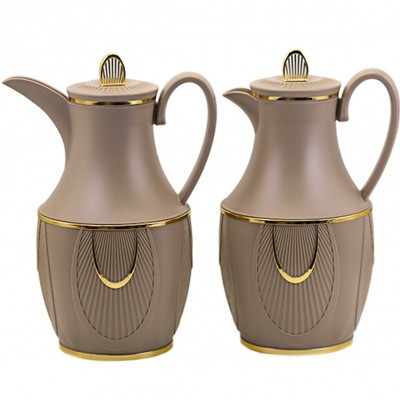 طقم ترامس السيف ديفا مطفي رمادي مذهب ط2 حبة