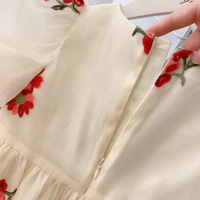 فستان صيفي للأطفال 2023 فساتين الأميرات بأكمام منت...