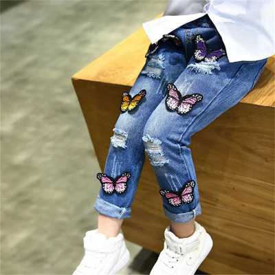 الربيع والخريف الأطفال الجينز مع الأوروبية والأمري...