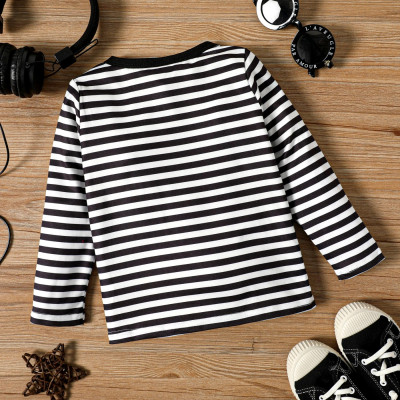 باتي-تي شيرت بأكمام طويلة للأطفال الصغار ، ثعلب طباعة ، صبي