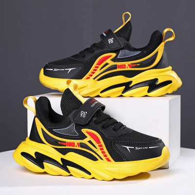 حذاء رياضي شبكي دافئ كاجوال للأطفال ، خفيف الوزن ،...