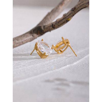 Yhpup حساسة لامعة مكعب زركونيا الفولاذ المقاوم للص...