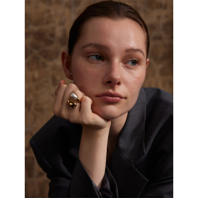 Yhpup موضة تقليد اللؤلؤ قطرة الماء إصبع قابل للتعد...