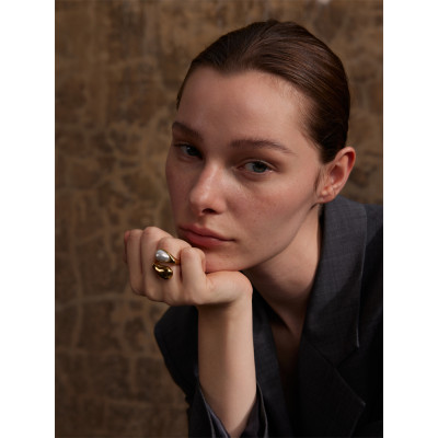 Yhpup موضة تقليد اللؤلؤ قطرة الماء إصبع قابل للتعد...