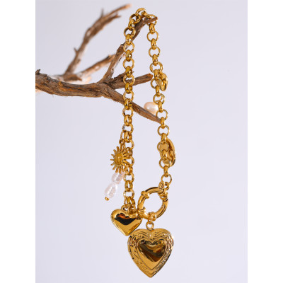 Yhpup 2025 اللؤلؤ الطبيعي الأسرة صور صورة القلب سح...