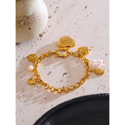 Yhpup 2025 اللؤلؤ الطبيعي الأسرة صور صورة القلب سح...