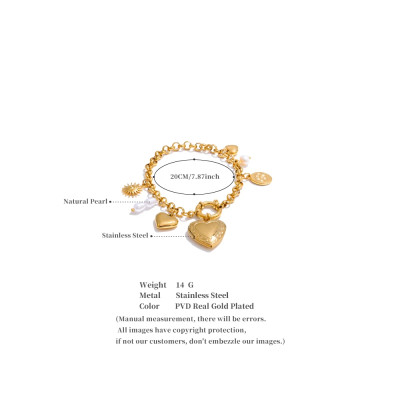 Yhpup 2025 اللؤلؤ الطبيعي الأسرة صور صورة القلب سح...