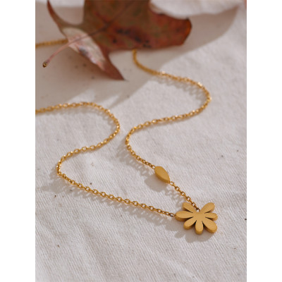 Yhpup حساسة الفولاذ المقاوم للصدأ زركونيا زهرة شيك...