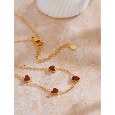 سلسلة من Yhpup-Ankela على شكل قلب للنساء ، مجوهرات...