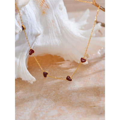 سلسلة من Yhpup-Ankela على شكل قلب للنساء ، مجوهرات...