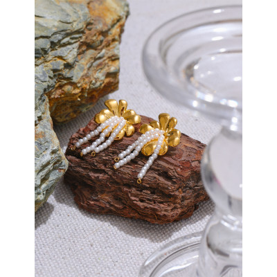 Yhpup-أقراط أنيقة من الفولاذ المقاوم للصدأ بشرابة...