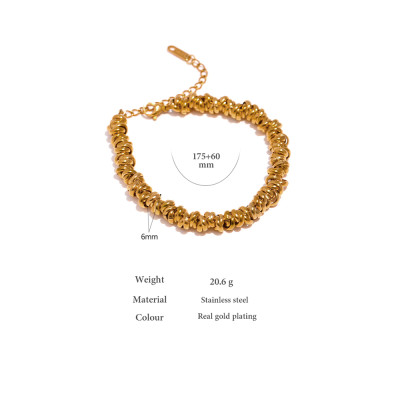 Yhpup الفولاذ المقاوم للصدأ سلسلة سميكة الإسورة سو...