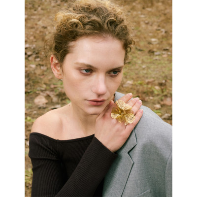 Yhpup حصريًا من الفولاذ المقاوم للصدأ على شكل زهرة...