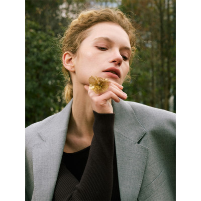 Yhpup حصريًا من الفولاذ المقاوم للصدأ على شكل زهرة...