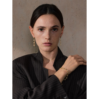 Yhpup حساسة الفولاذ المقاوم للصدأ لامعة مكعب زركون...