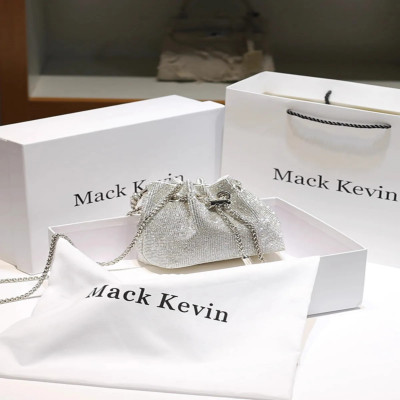 حقيبة يد نسائية من الماس اللامع ، حقيبة دلو صغيرة...