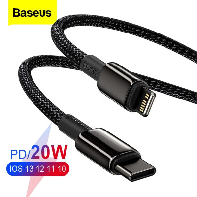 كابل بيانات شحن سريع من نوع Baseus-PD C ، سلك iPho...