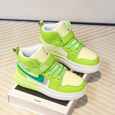 أحذية كرة السلة الجلدية عالية الجودة للأطفال ، أحذ...