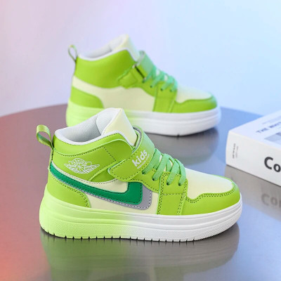 أحذية كرة السلة الجلدية عالية الجودة للأطفال ، أحذ...