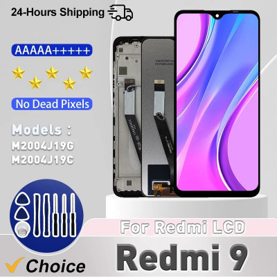 شاشة LCD تعمل باللمس محول رقمي لـ Xiaomi Redmi 9 ،...
