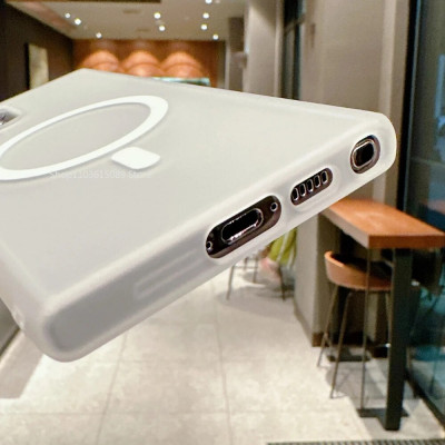 حافظات Magsafe بإطار مغناطيسي بلوري لسامسونج ، شحن...