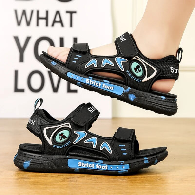 صنادل صيفية جيدة التهوية للأولاد ، غير رسمية ، نعل...